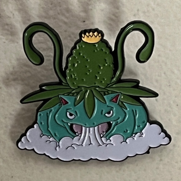 Venusaur 420 Pokemon Enamel Pin Pins Brooch Pins Hats Hatpin - Picture 1 of 7